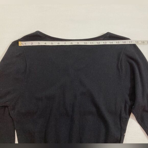 Worthington Top Women’s S Black Sequin Knit Blouse Casual Career Night Out - Picture 8 of 10